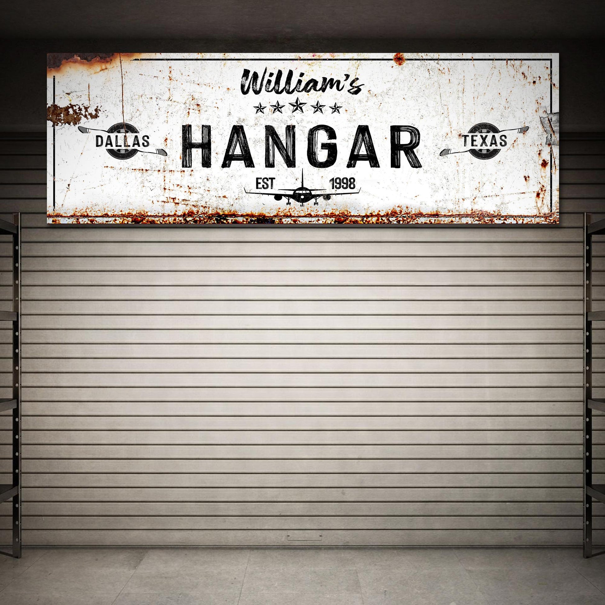 Hangar Sign II Style 1 - Image by Tailored Canvases