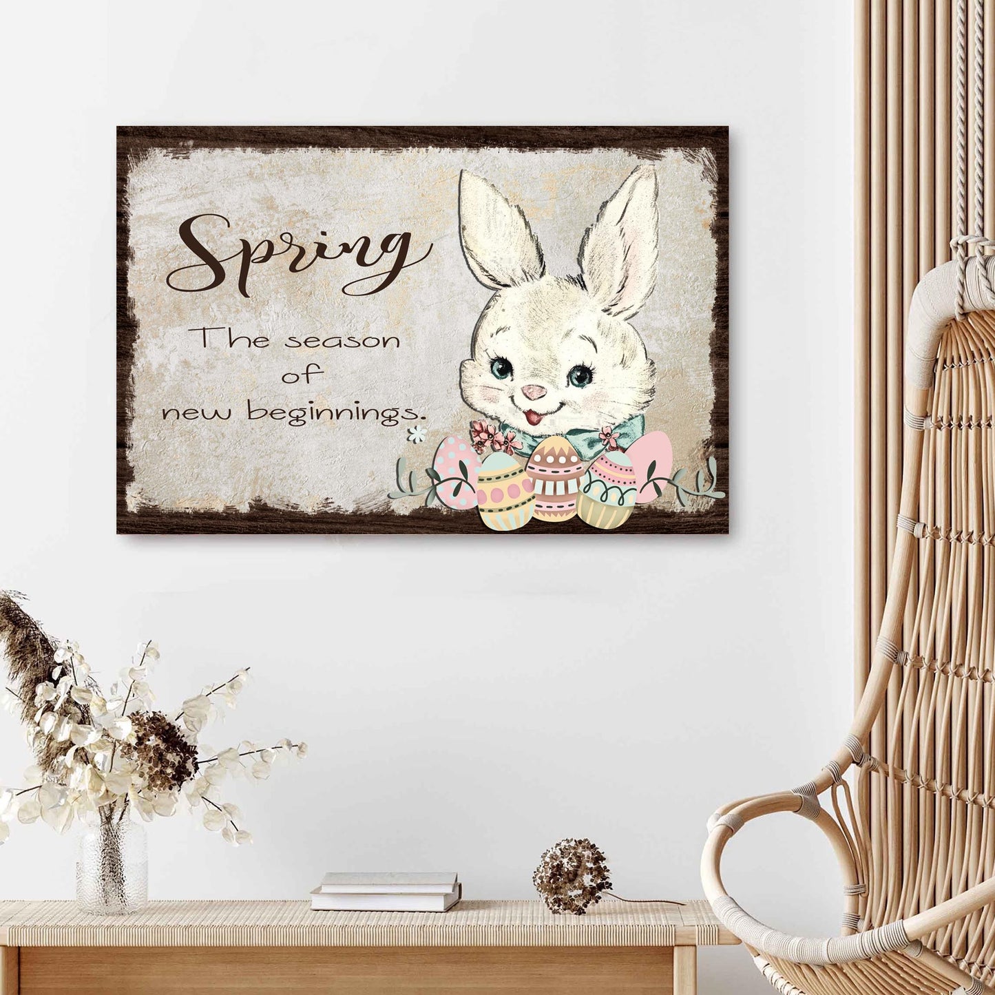 Easter Bunny Spring Sign - Image by Tailored Canvases