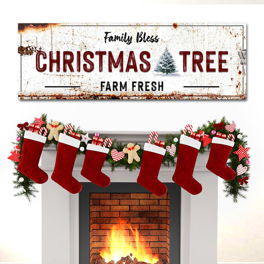 Farm Fresh Christmas Tree Sign - Image by Tailored Canvases