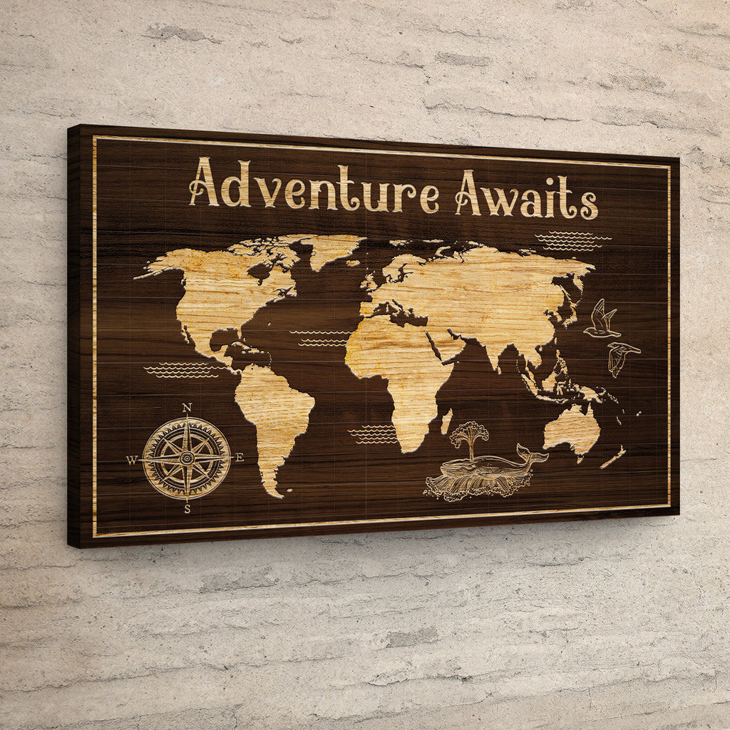 Adventure Awaits Nursery Sign II by Tailored Canvases