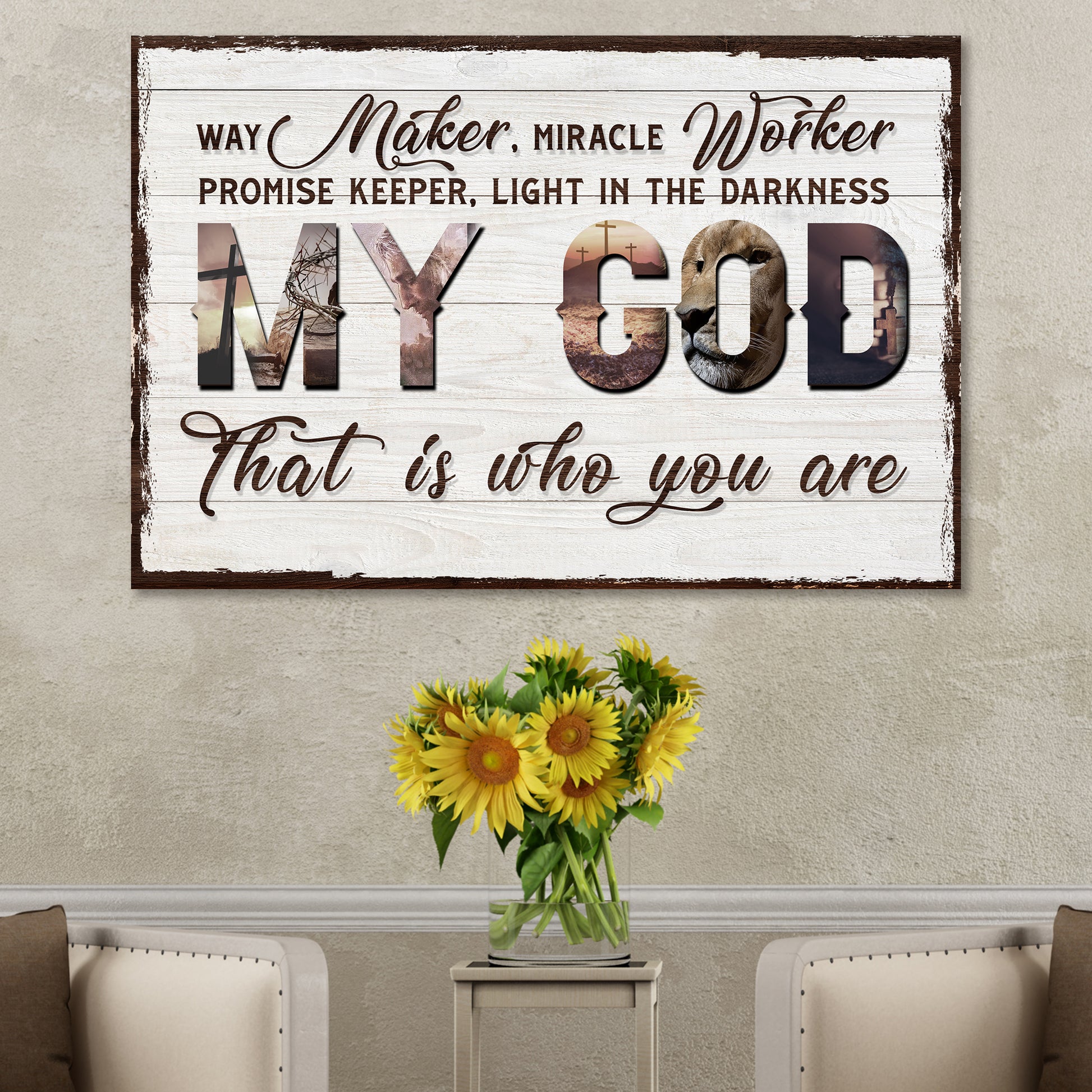 My God That Is Who You Are Sign Style 1 - Image by Tailored Canvases