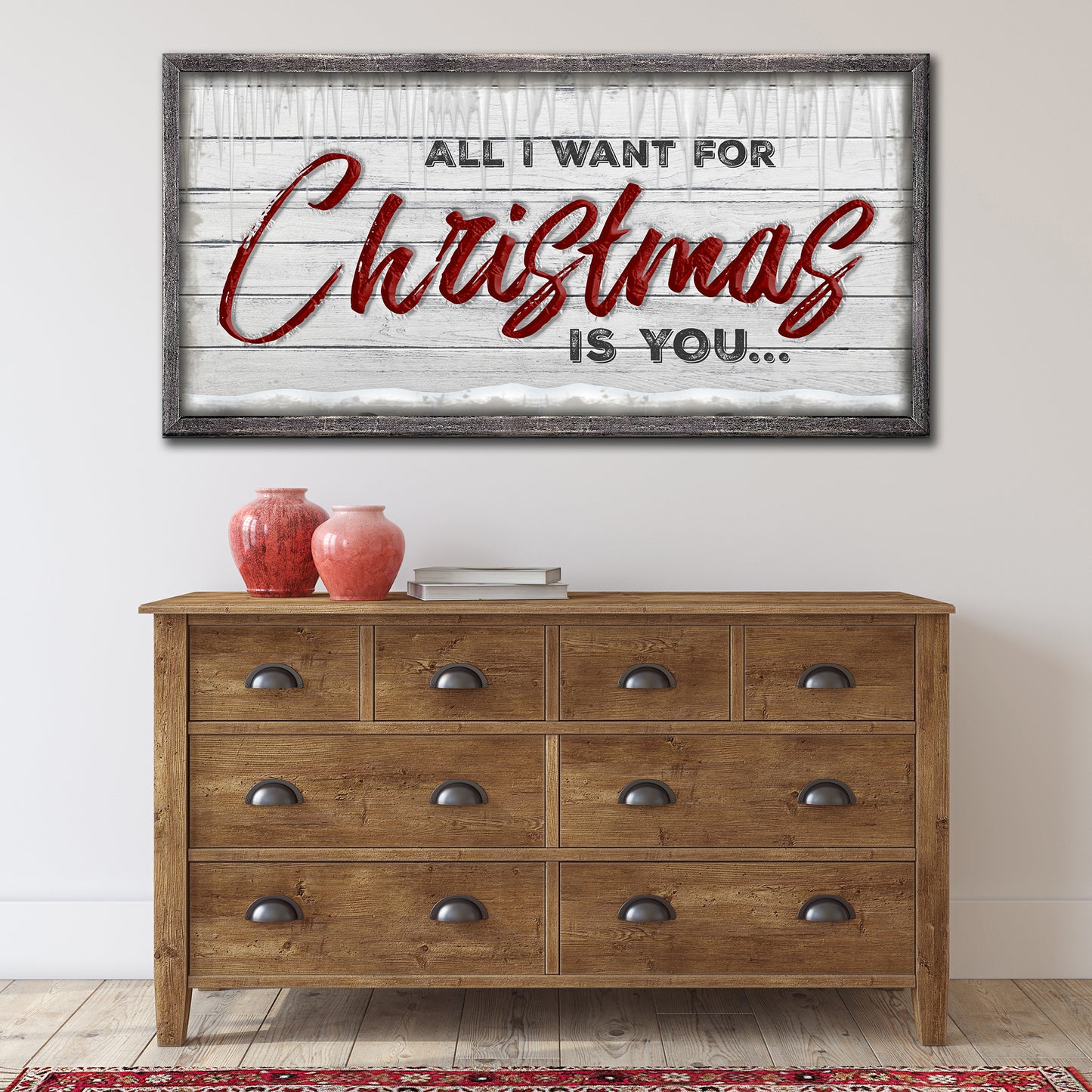 All I Want For Christmas Is You Sign - Image by Tailored Canvases