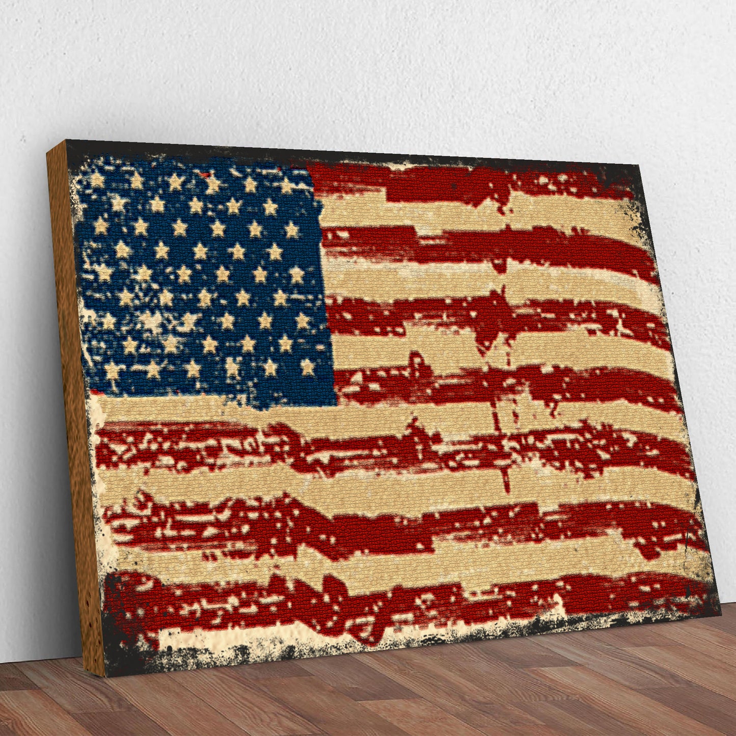 American Flag Canvas Wall Art Style 2 - Image by Tailored Canvases