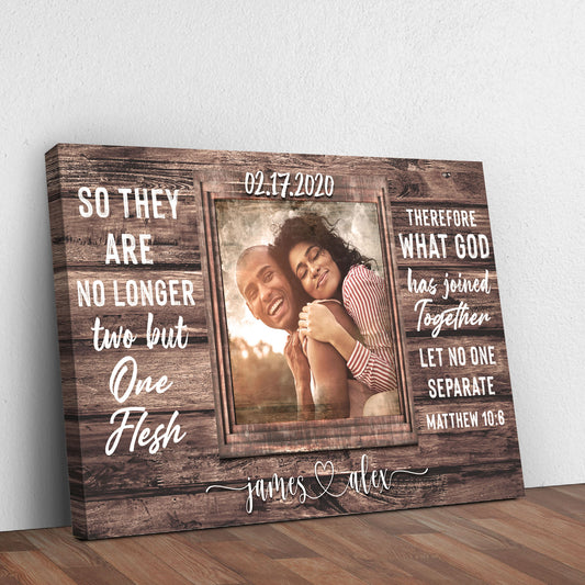 Matthew 19:6 - What God Has Joined Together Let No One Separate Sign II Style 2 - Image by Tailored Canvases