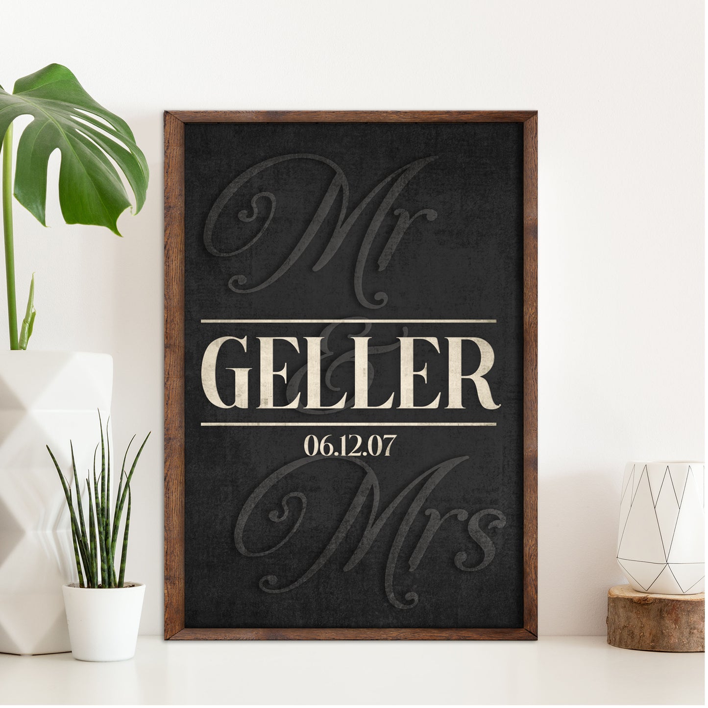 Mr. And Mrs. Couple Sign Style 1 - Image by Tailored Canvases