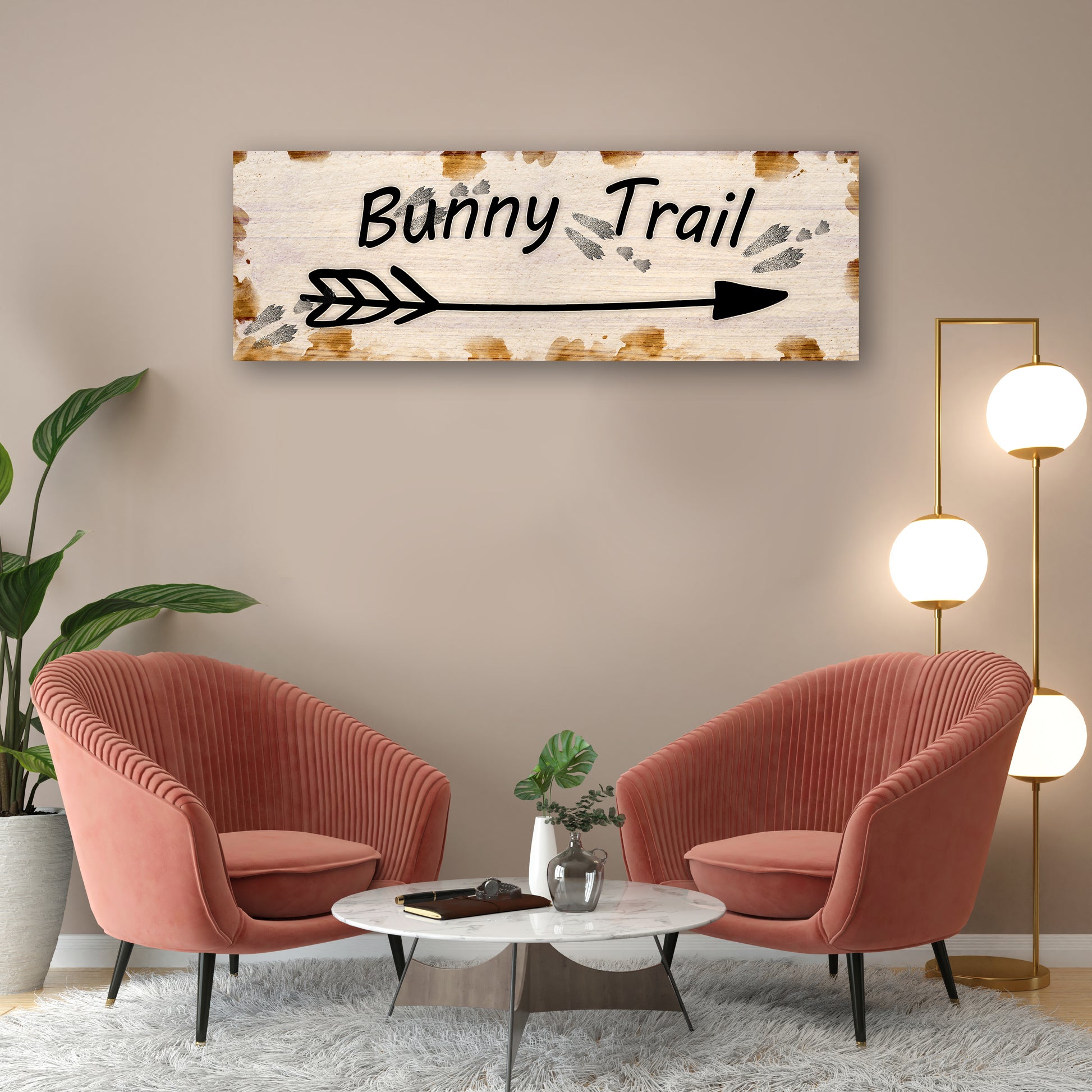 Easter Bunny Trail Sign Style 1 - Image by Tailored Canvases