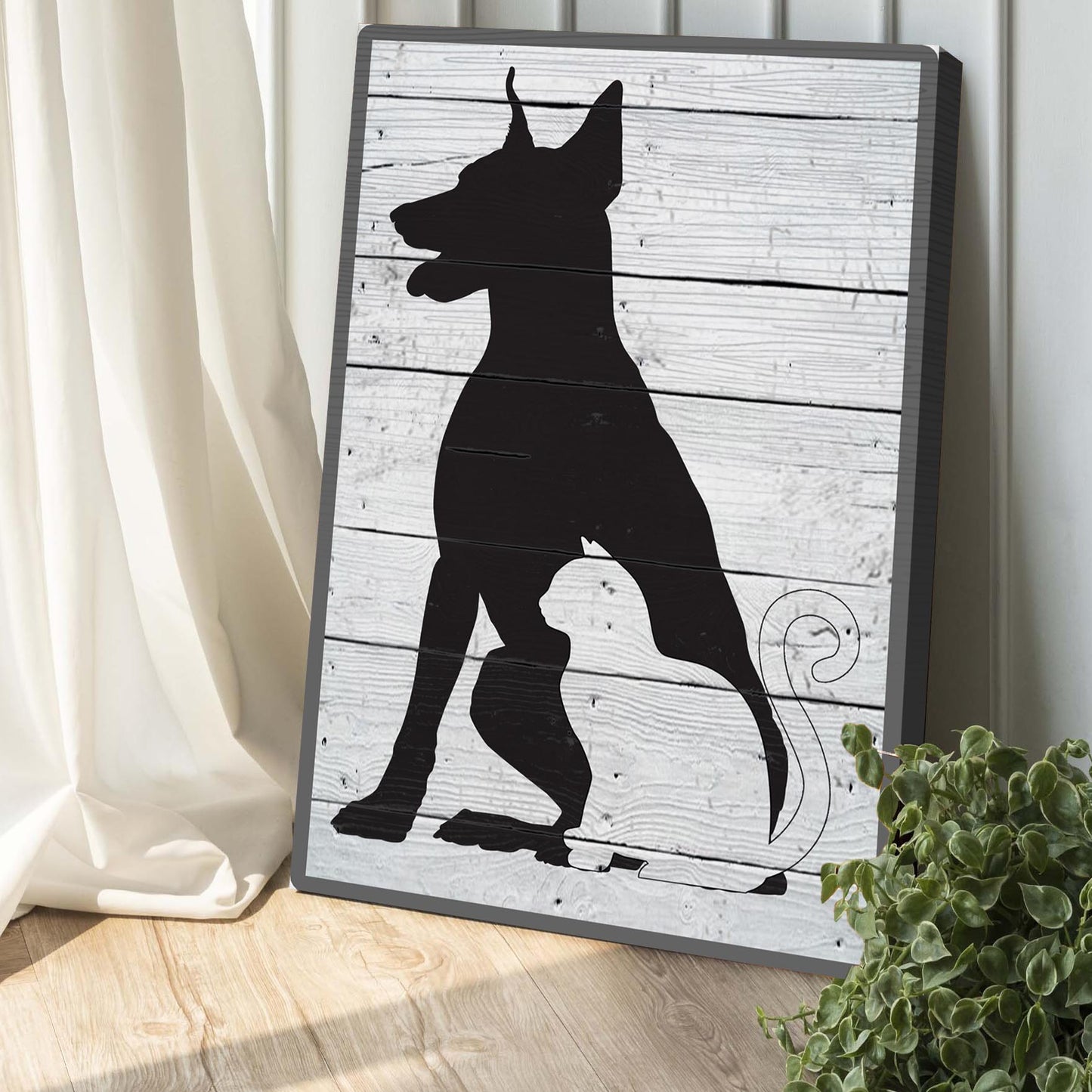 Cat And Dog Pet Canvas Wall Art Style 1 - Image by Tailored Canvases