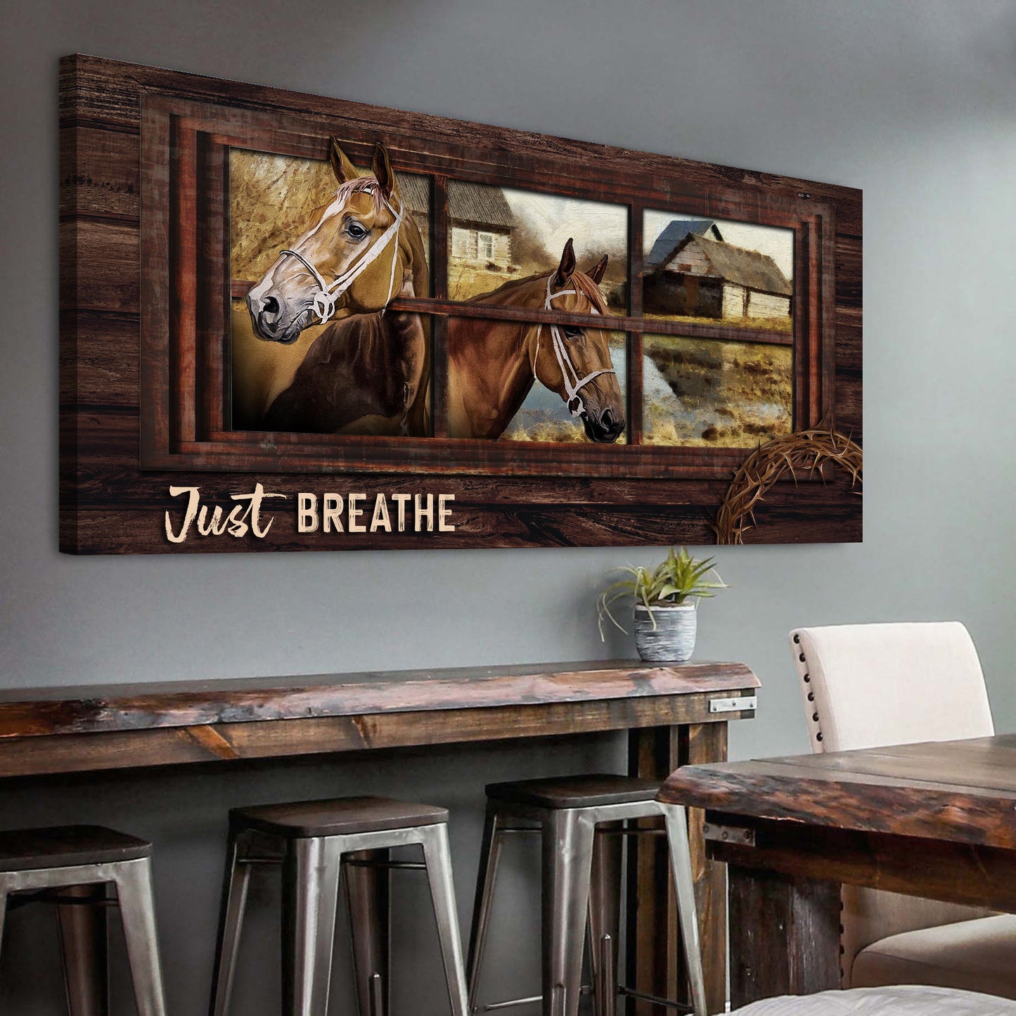 Just Breathe Sign II Style 1 - Image by Tailored Canvases