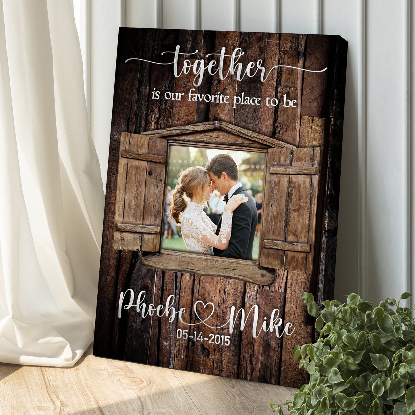 Together Is Our Favorite Place To Be Sign Style 2 - Image by Tailored Canvases