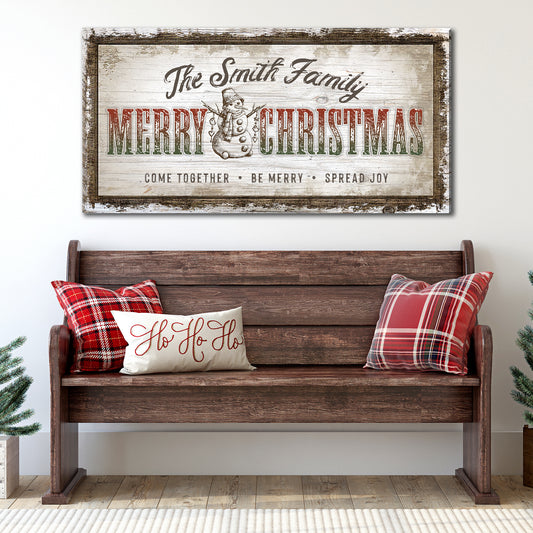 Merry Christmas Sign  - Image by Tailored Canvases