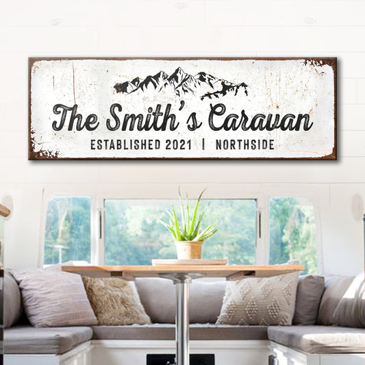 Caravan Sign | Customizable Canvas - Image by Tailored Canvases