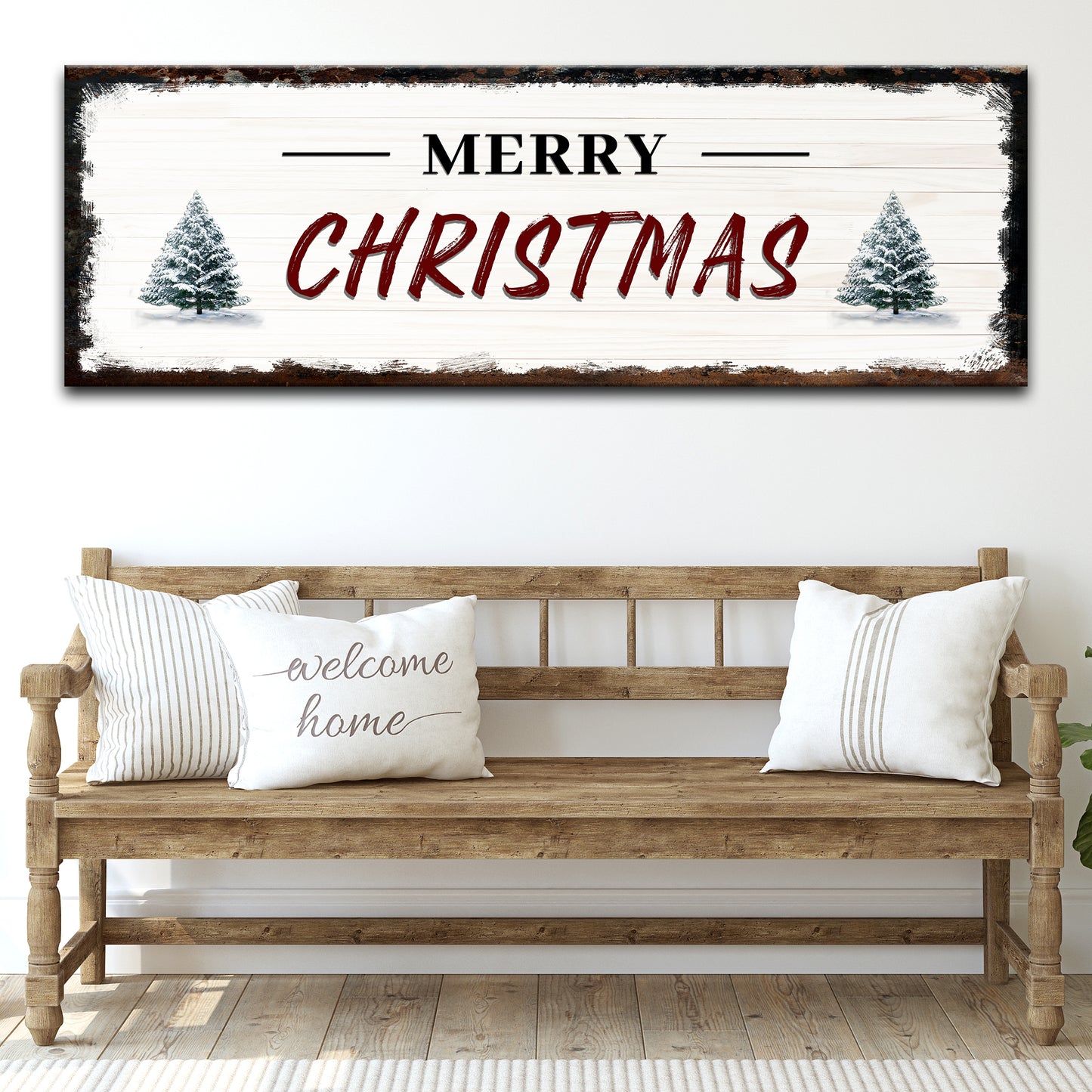 Merry Christmas Sign II Style 1 - Image by Tailored Canvases