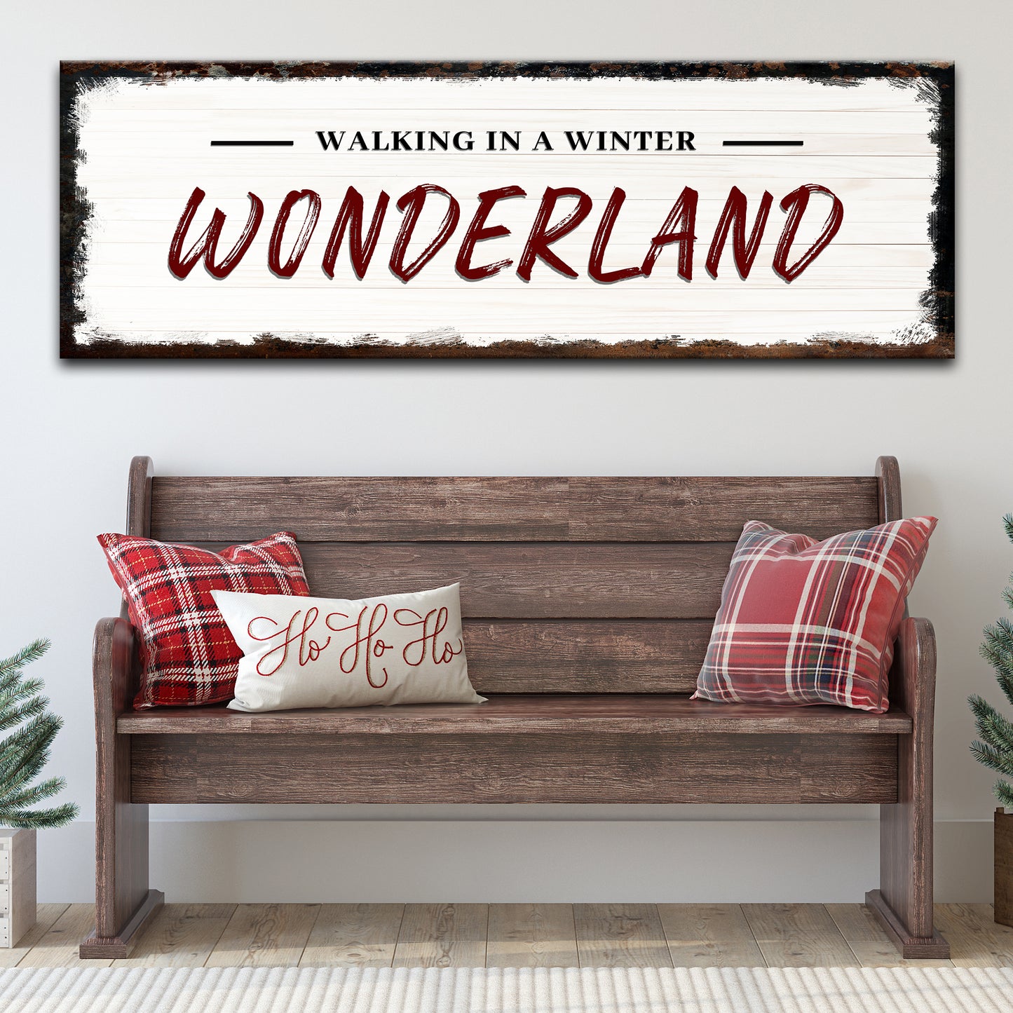 Walking In A Winter Wonderland  Sign II Style 1 - Image by Tailored Canvases