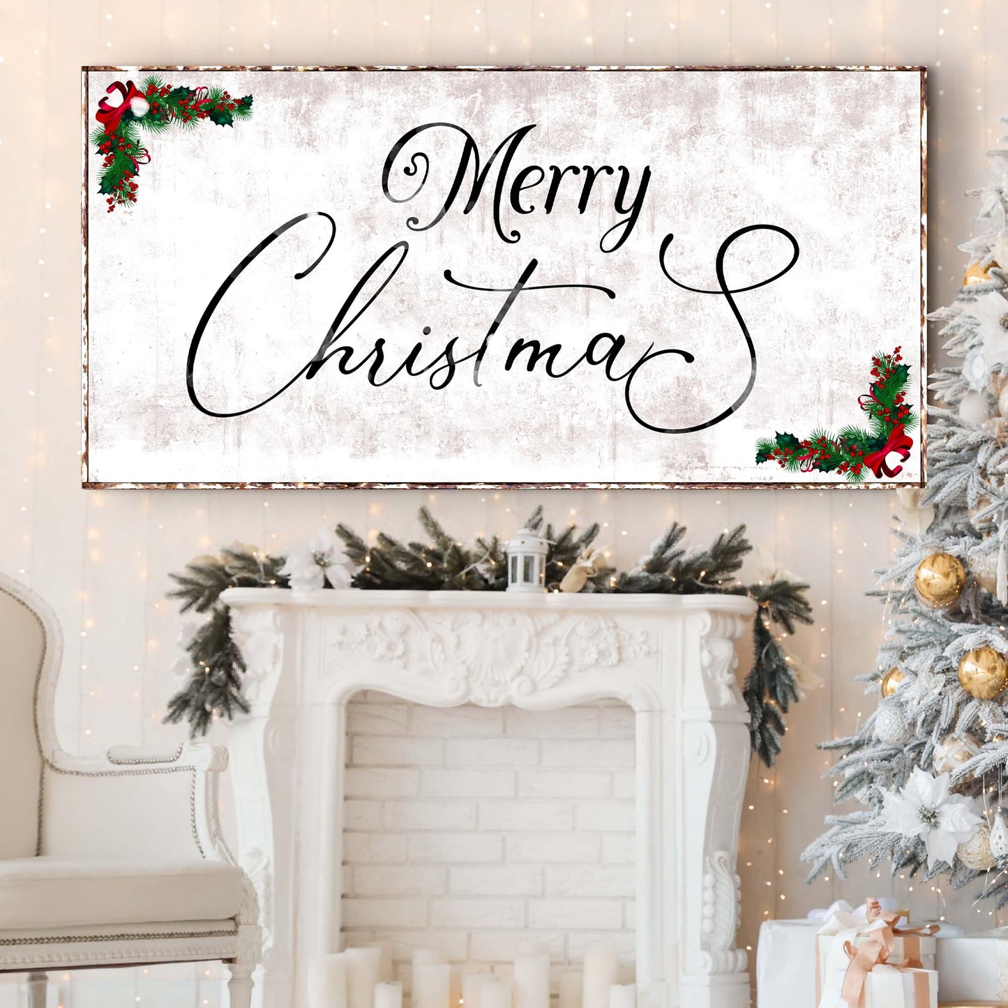 Merry Christmas Sign III - Image by Tailored Canvases