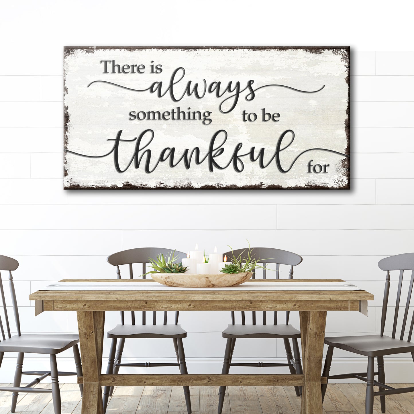 There Is Always Something To Be Thankful For Sign Style 1 - Image by Tailored Canvases
