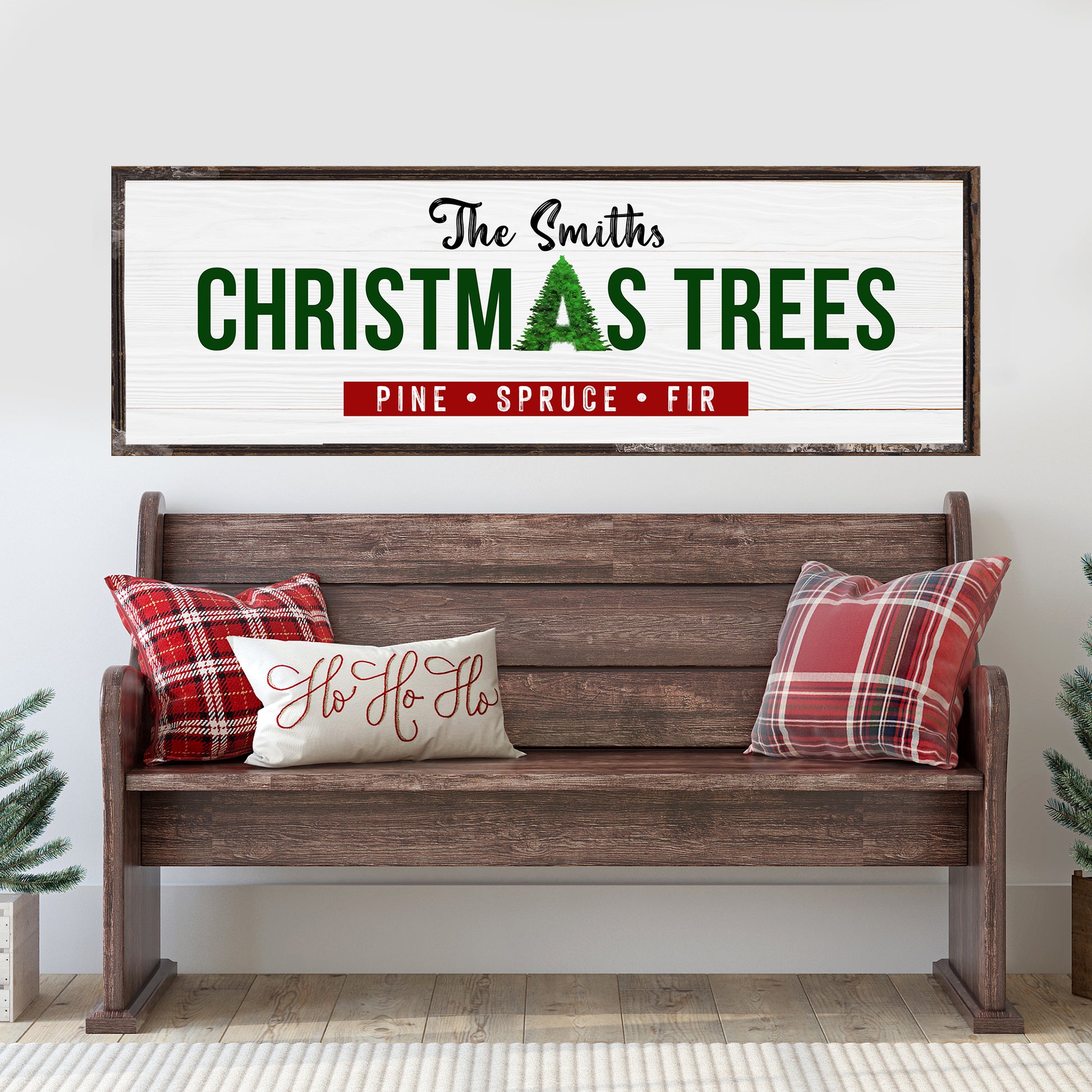 Christmas Trees Sign Style 1 - Image by Tailored Canvases