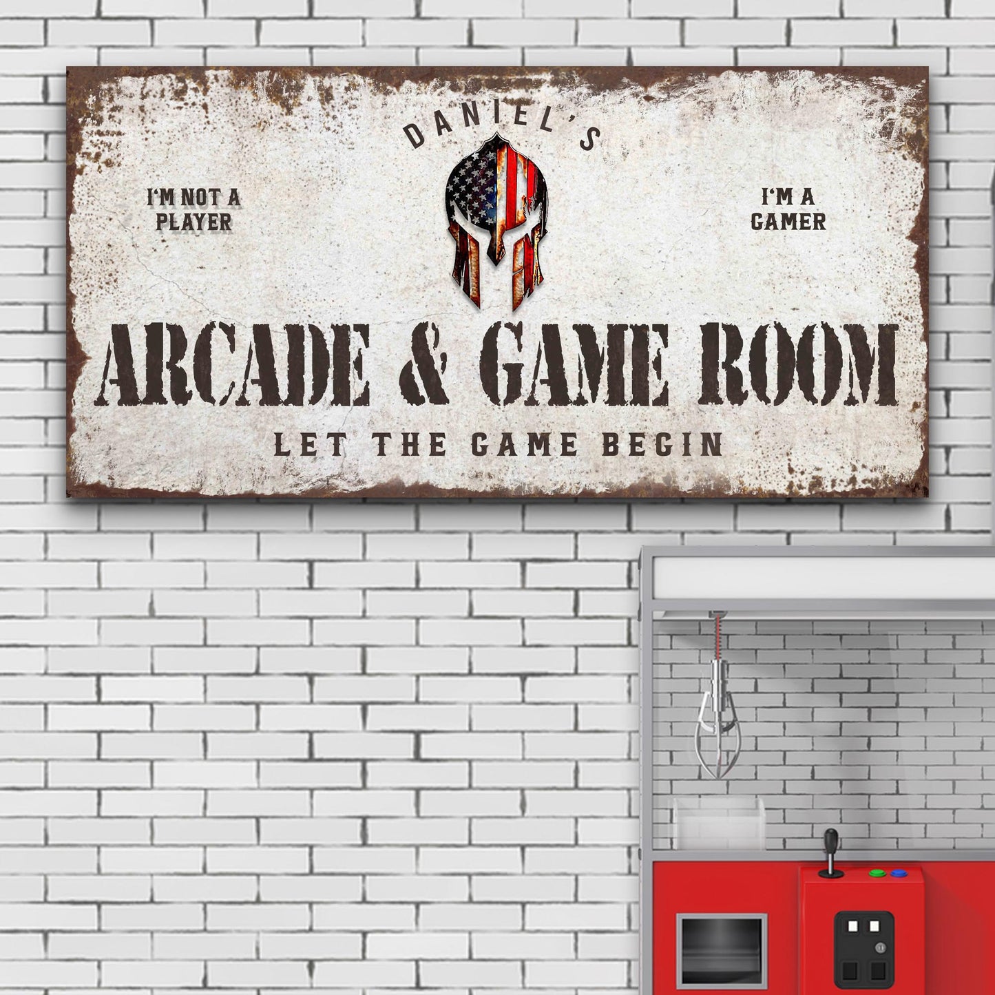 Arcade Room Sign Style 1 - Image by Tailored Canvases