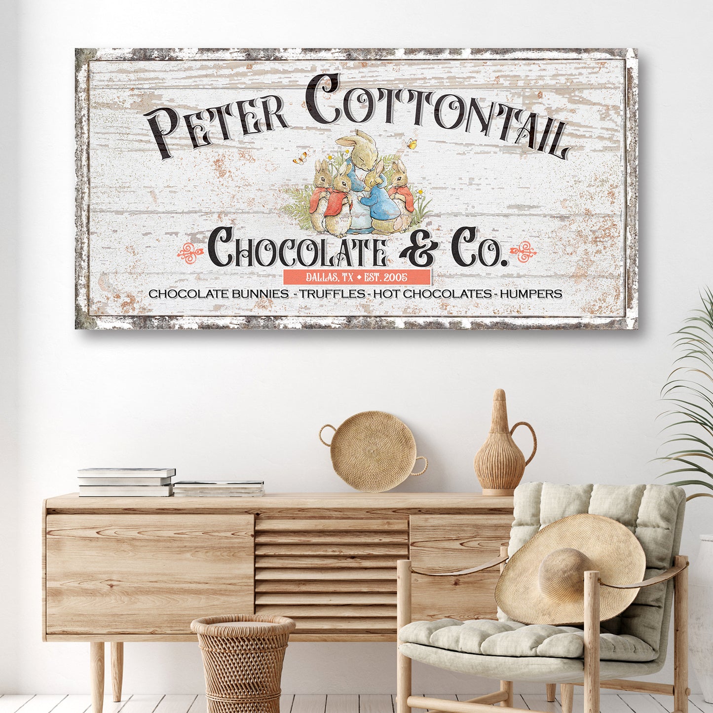 Chocolate & Co Sign Style 1 - Image by Tailored Canvases