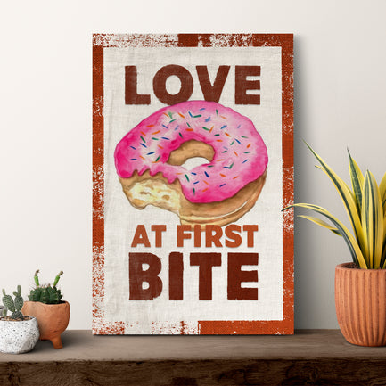 Love At First Bite Sign - Image by Tailored Canvases