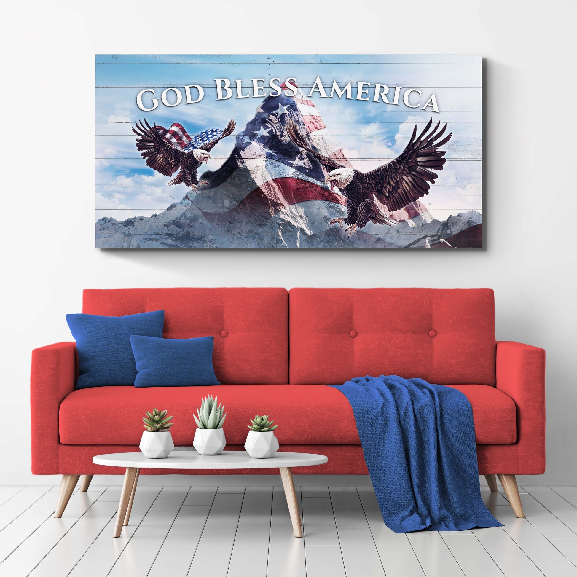 God Bless America Sign Style 1 - Image by Tailored Canvases