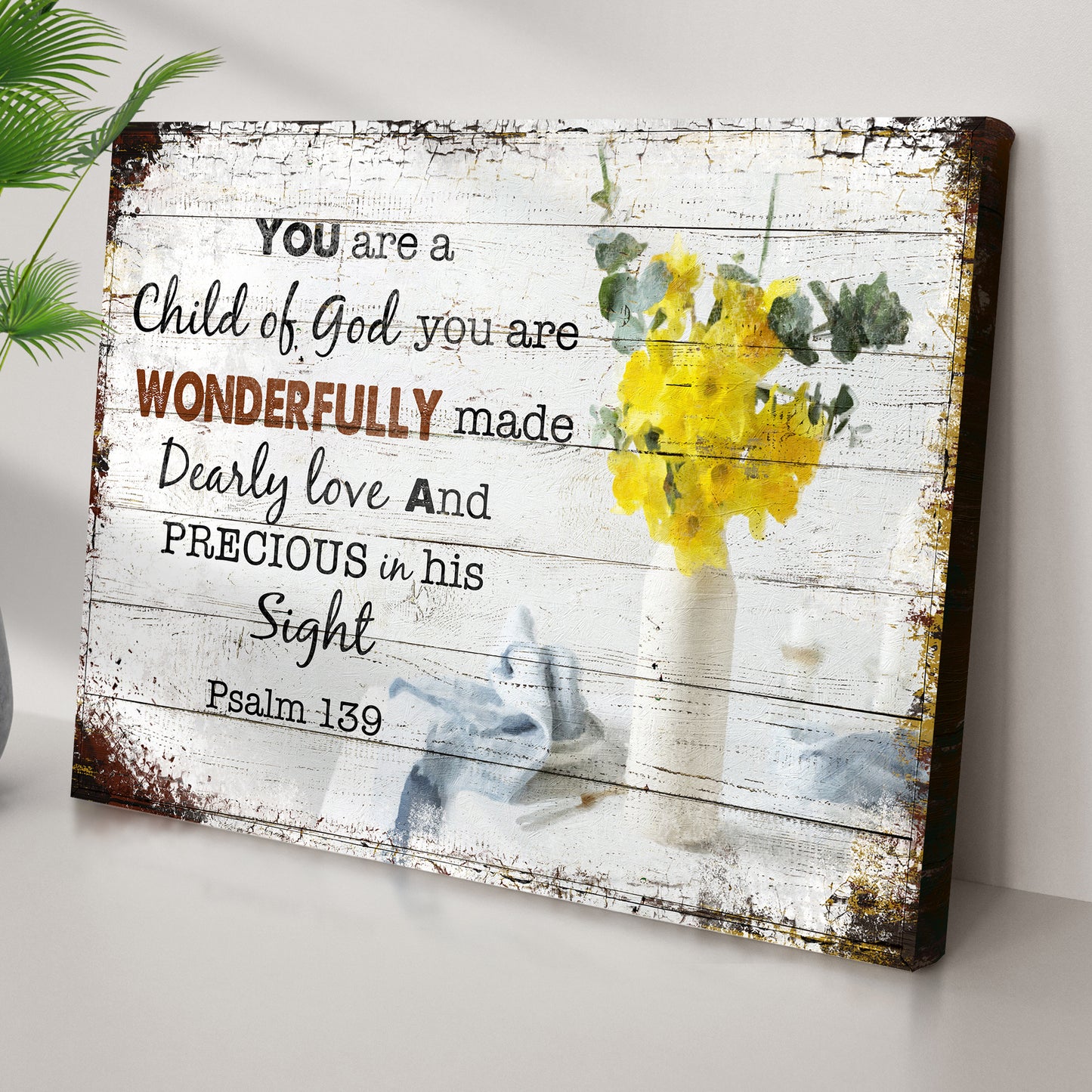 Psalm 139 - You Are A Child Of God Sign Style 1 - Image by Tailored Canvases