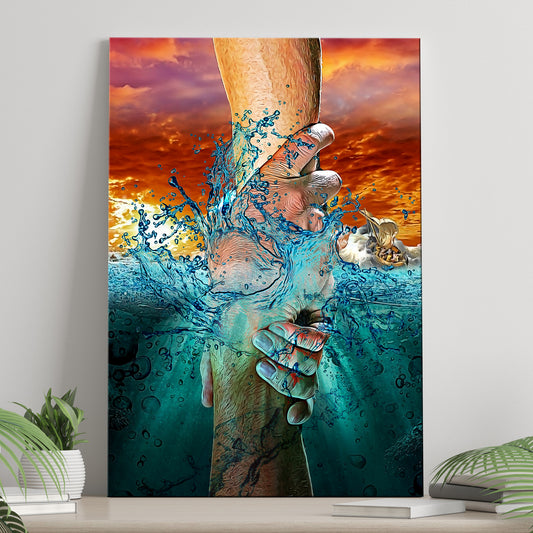 The Hand Of God Canvas Wall Art  - Image by Tailored Canvases