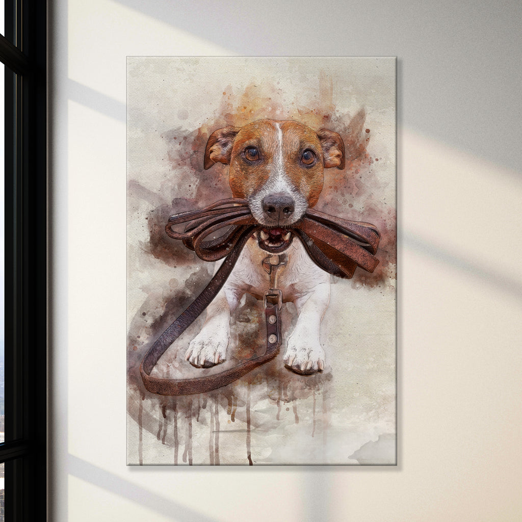 Pet Watercolor Portrait Sign III by Tailored Canvases