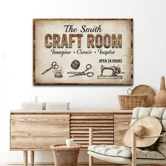 Craft Room Sign II - Image by Tailored Canvases