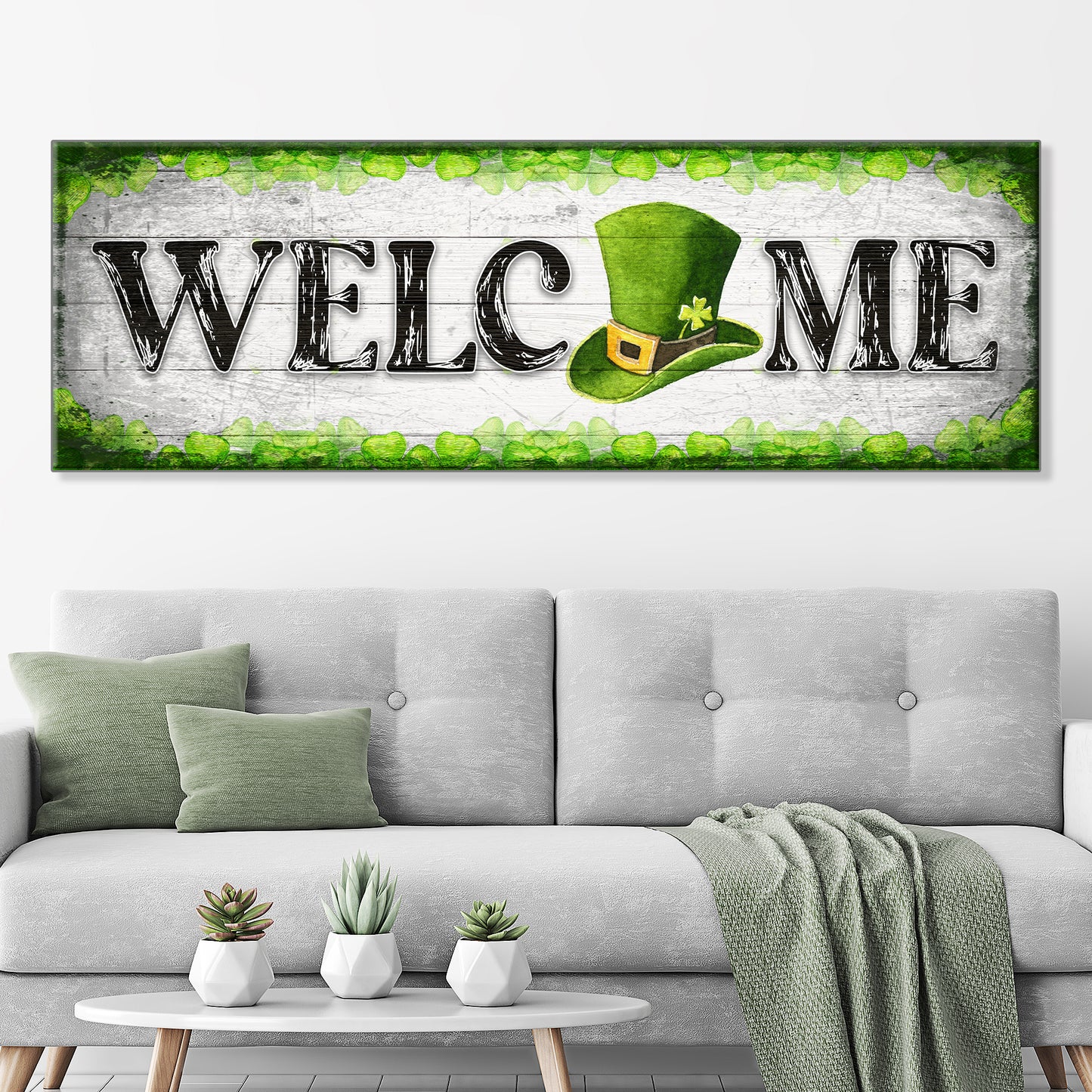 St Patrick's Welcome Sign Style 1 - Image by Tailored Canvases