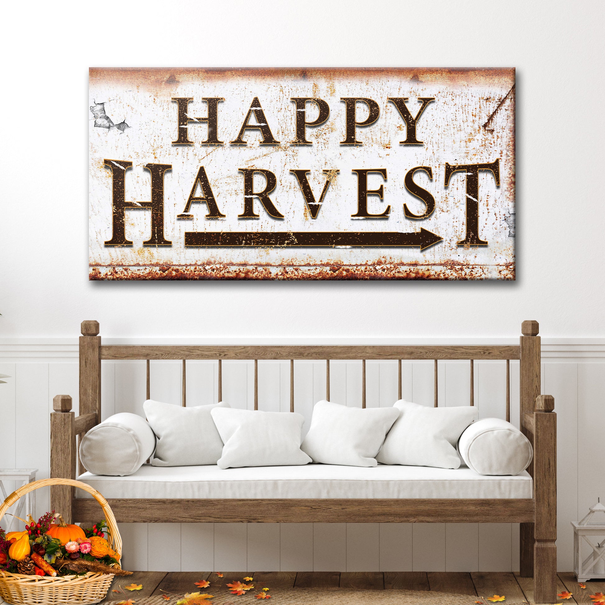 Happy Harvest Sign Style 1 - Image by Tailored Canvases