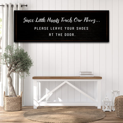 No Shoes Sign - Image by Tailored Canvases