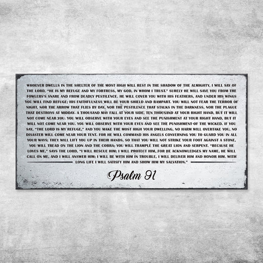 Psalm 91 - Whoever Dwells In The Shelter Of The Most High Sign IV - Image by Tailored Canvases