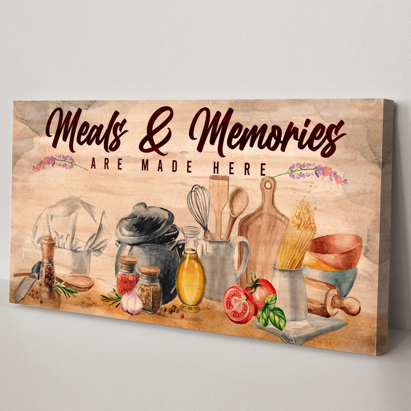 Meals And Memories Sign Style 1 - Image by Tailored Canvases