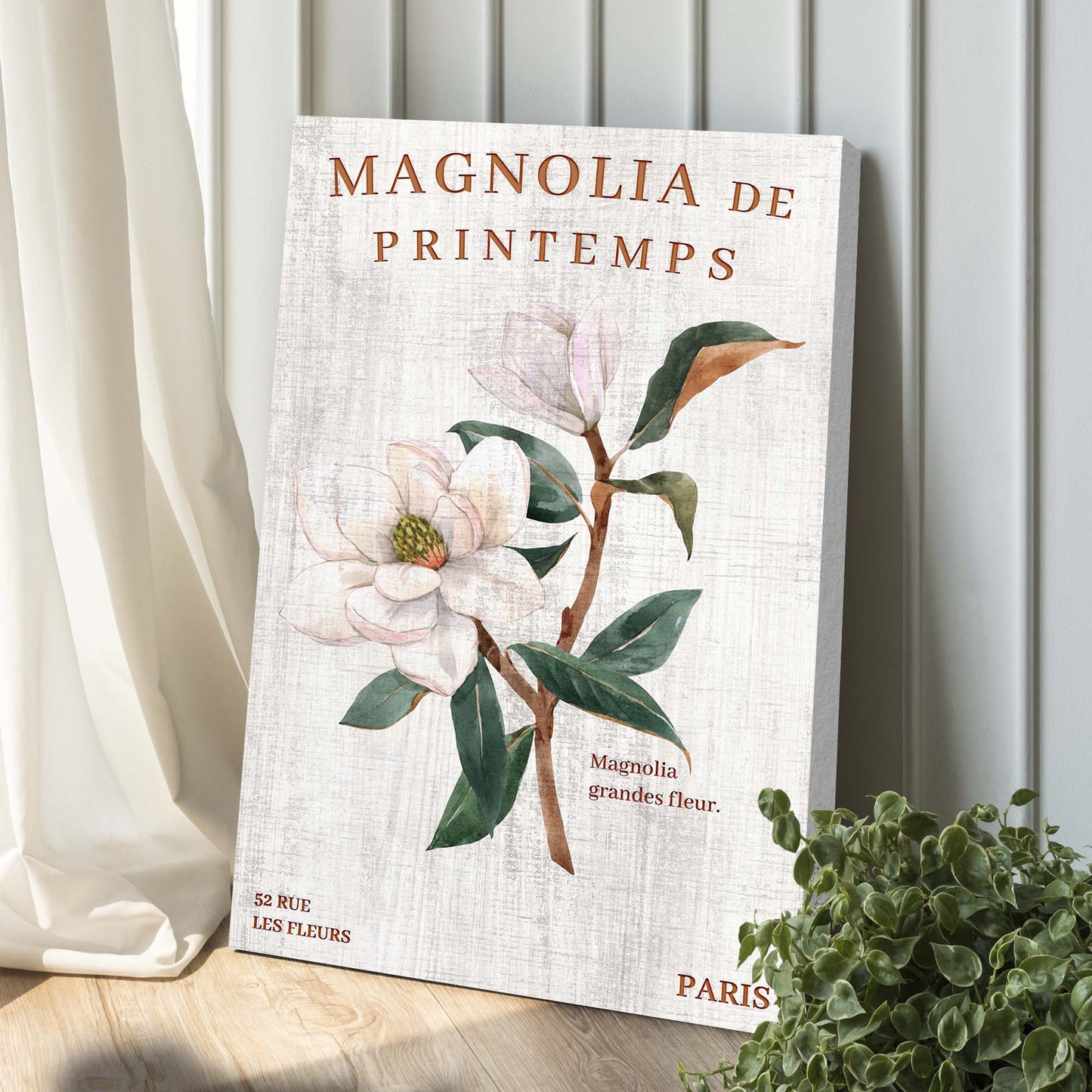 Magnolia De Printemps Sign II Style 1 - Image by Tailored Canvases