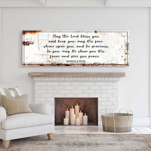 May The Lord Bless You Sign - Image by Tailored Canvases