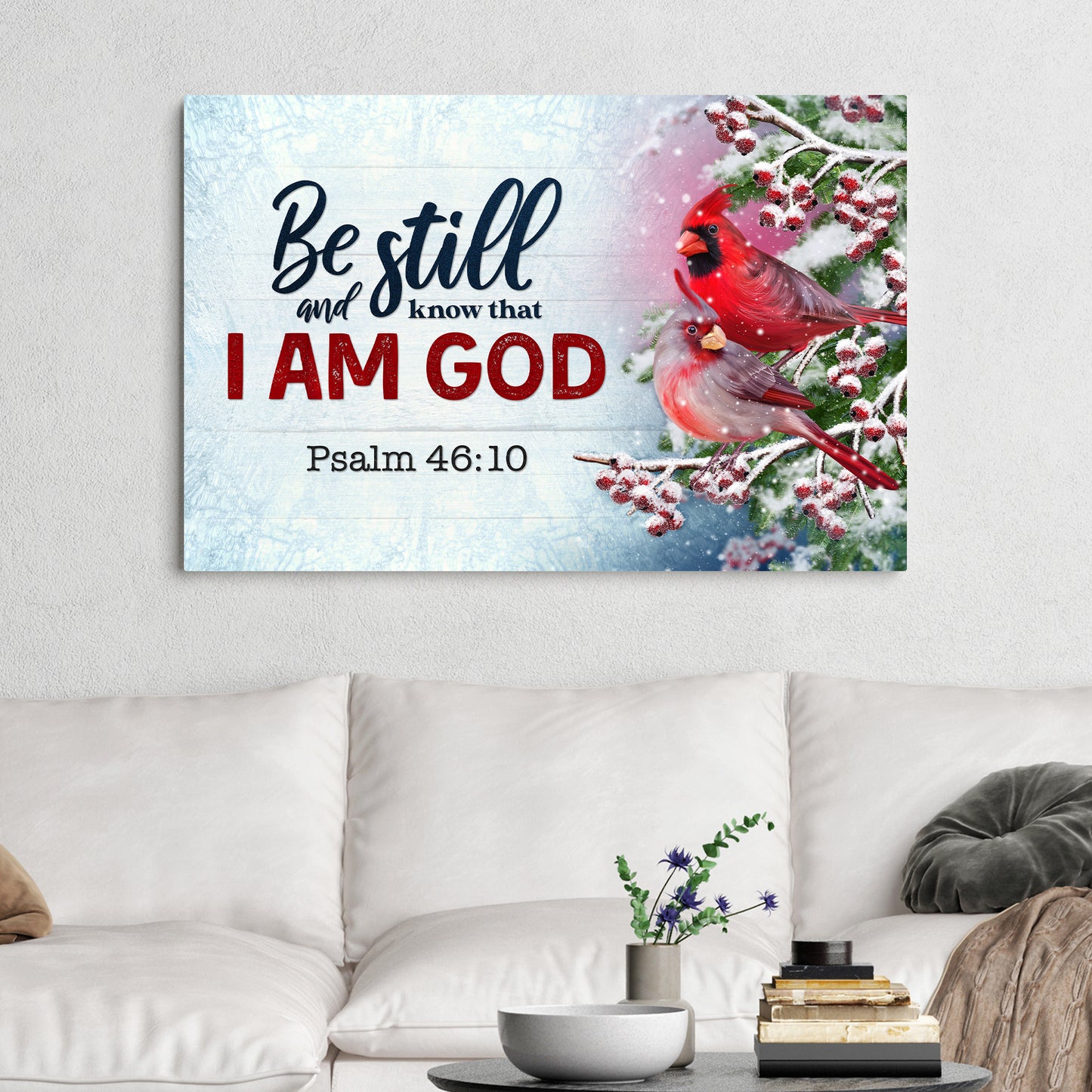 Psalm 46:10 - Be Still And Know That I Am God Sign VII Style 1 - Image by Tailored Canvases