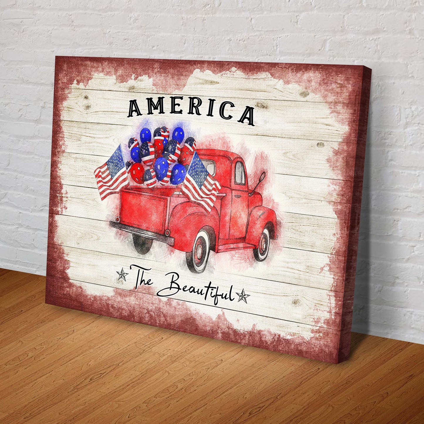 America The Beautiful Sign II Style 1 - Image by Tailored Canvases