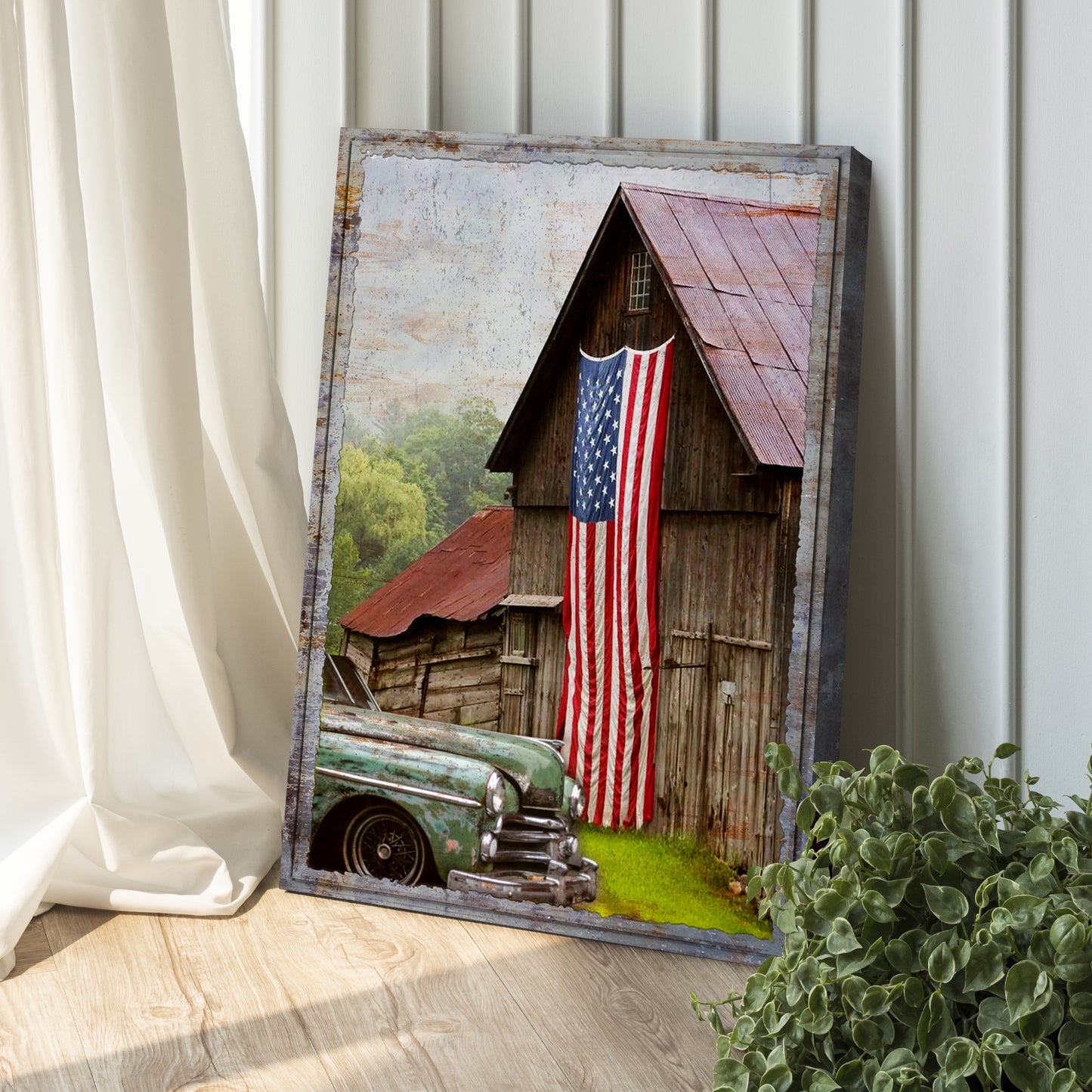 America Country Barn Canvas Wall Art Style 1 - Image by Tailored Canvases