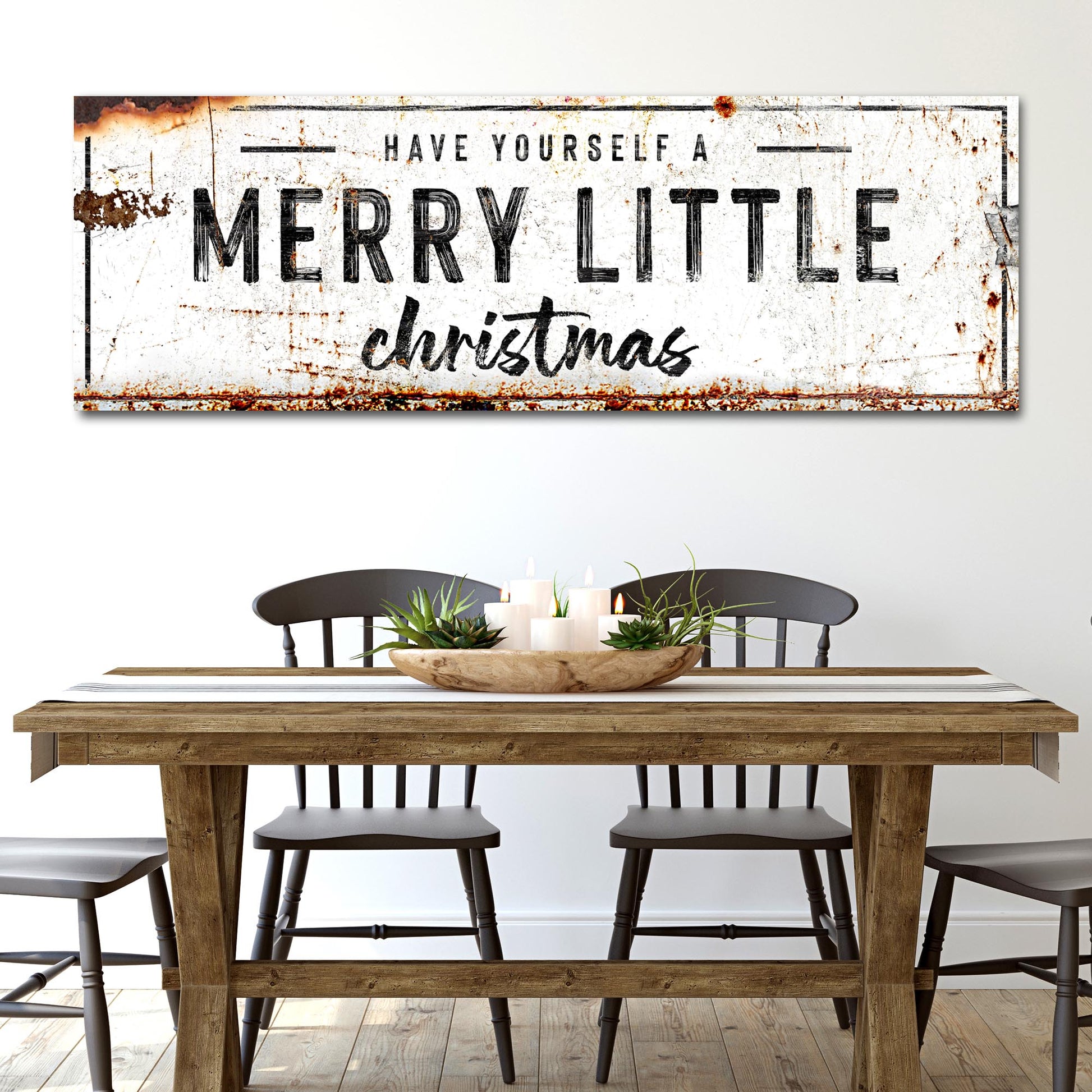 Have Yourself A Merry Little Christmas Sign Style 1 - Image by Tailored Canvases
