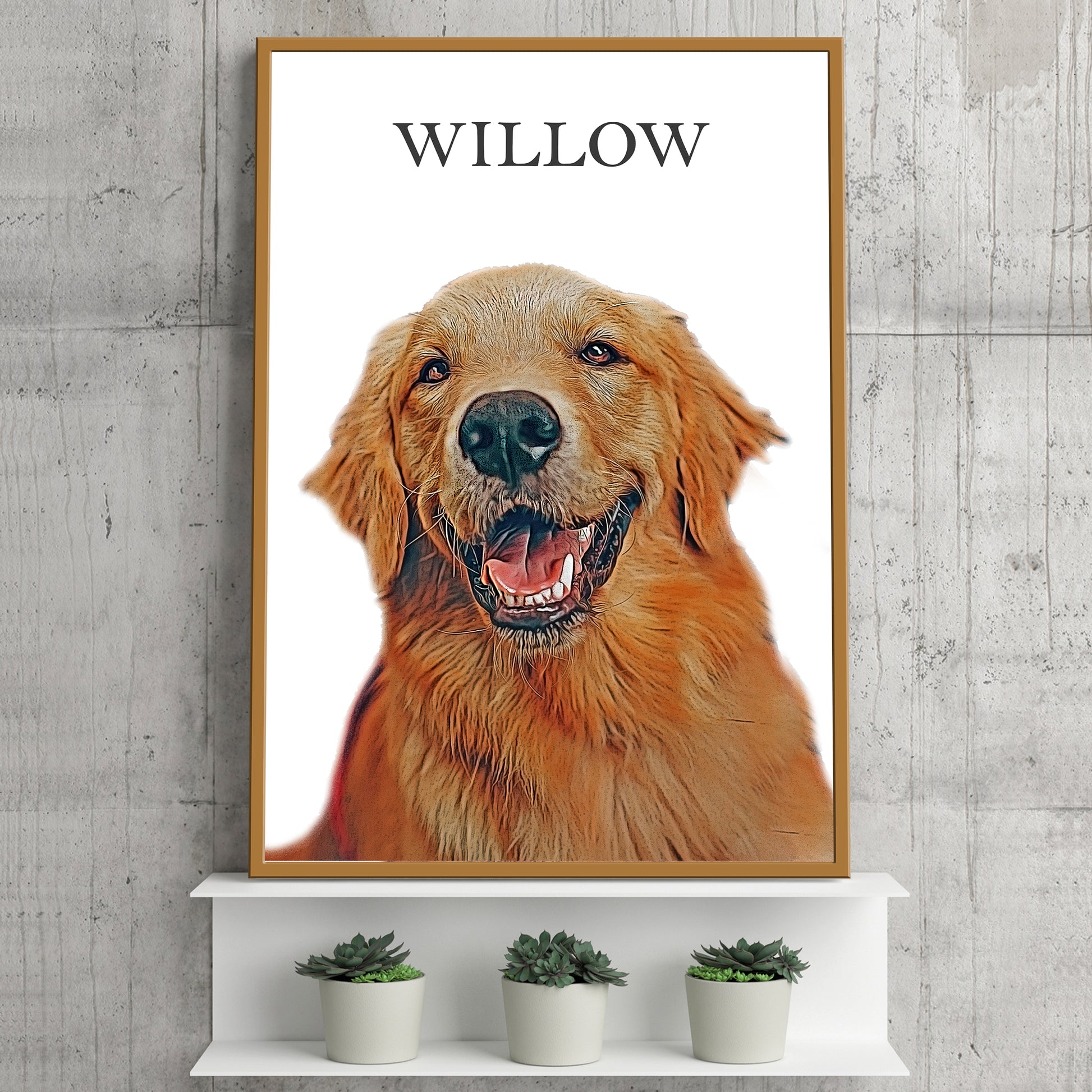 Pet Painting Sign - Image by Tailored Canvases