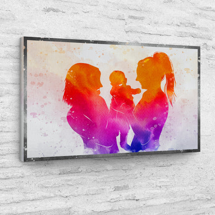 To My Two Moms Canvas Wall Art - Image by Tailored Canvases