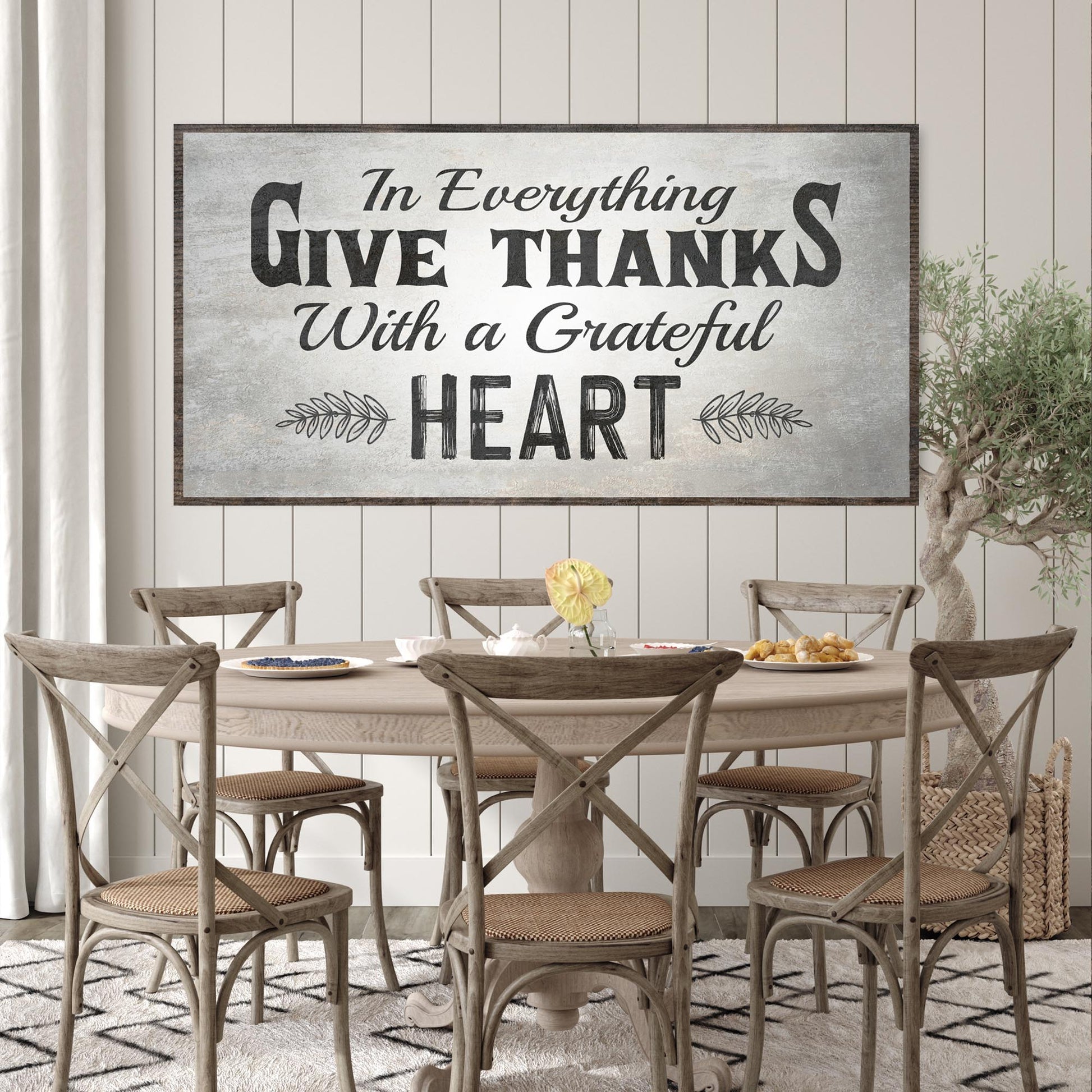 In Everything Give Thanks Sign II Style 1 - Image by Tailored Canvases