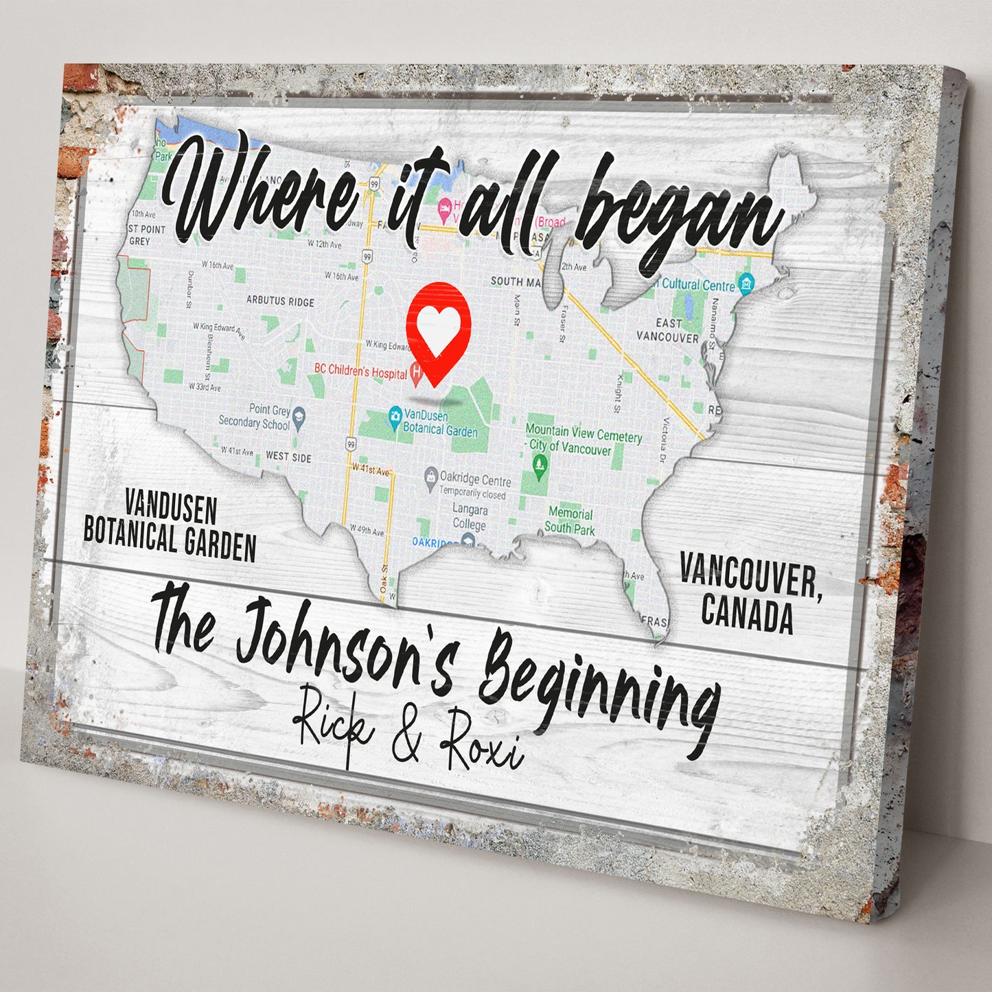 Where It All Began Sign Style 2 - Image by Tailored Canvases