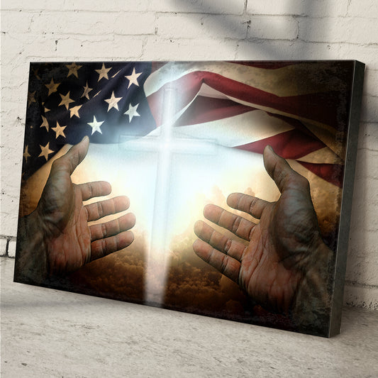 American Faith Canvas Wall Art - Image by Tailored Canvases