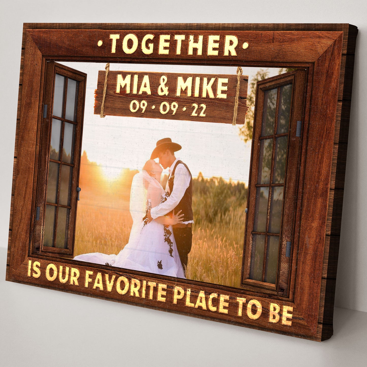 Together Is Our Favorite Place To Be Sign II Style 2 - Image by Tailored Canvases