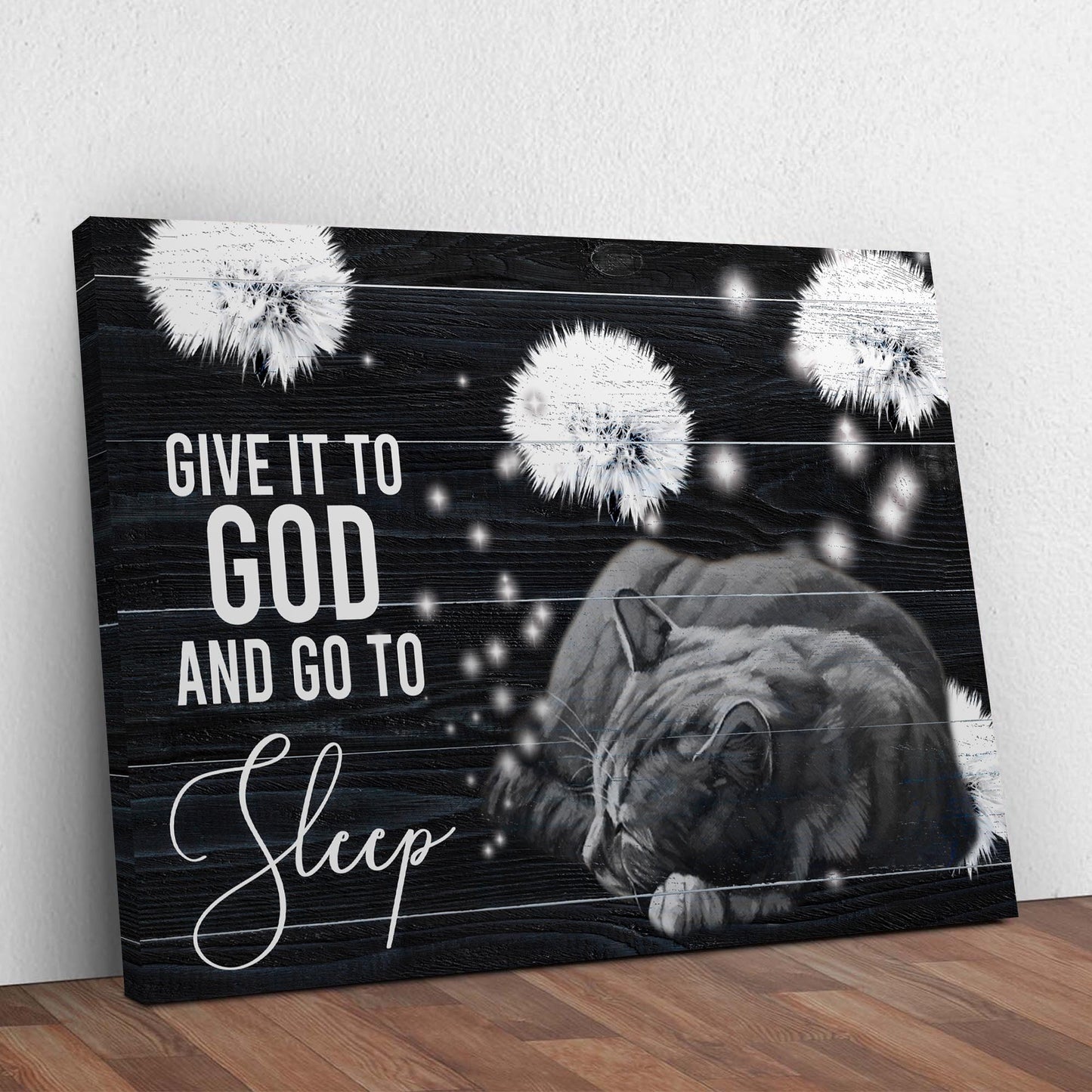 Give It To God And Go To Sleep Sign V Style 1 - Image by Tailored Canvases