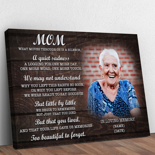 Mom, You're Too Beautiful To Forget Happy Mother's Day Sign - Image by Tailored Canvases