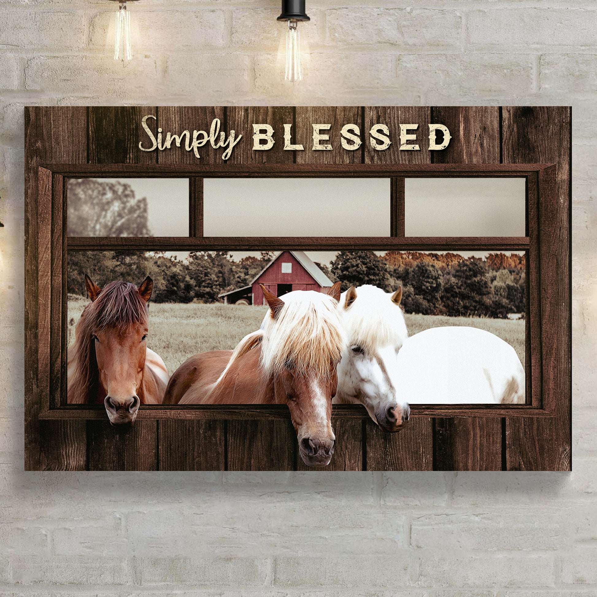 Simply Blessed Sign III Style 1 - Image by Tailored Canvases