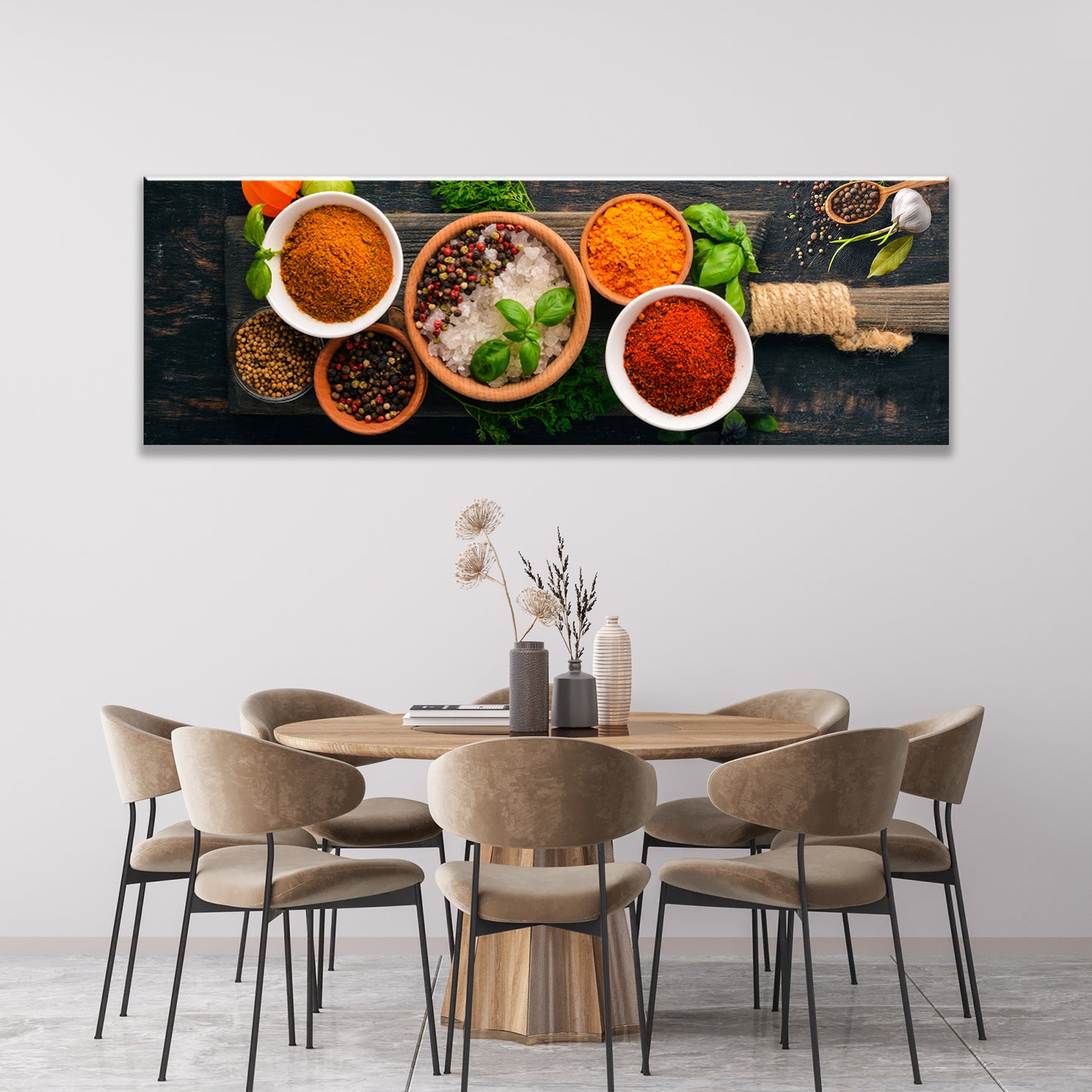Herbs And Spices Canvas Wall Art Style 1 - Image by Tailored Canvases
