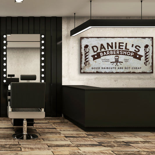 Barbershop Sign - Image by Tailored Canvases